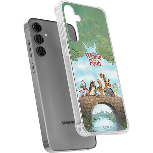 Disney Winnie the Pooh All Characters Galaxy S24 Plus Clear Case